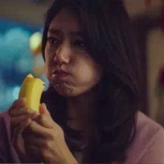 🤦‍♀️ woman, eating, banana telegram sticker