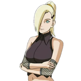 😁 Ino Yamanaka Naruto anime, cartoon, character, ino yamanaka, naruto telegram sticker