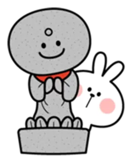 😒 Cartoon, Figur, Illustration, Digitale Kunst, Niedlich, Steinstatue whatsapp sticker