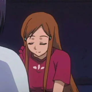 😌 Orihime Inoue Bleach anime, cartoon, girl, orihime inoue, bleach telegram sticker