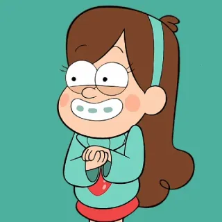 🤩 Mabel Pines Gravity Falls cartoon, animated, Mabel Pines, Gravity Falls, Disney, character telegram sticker