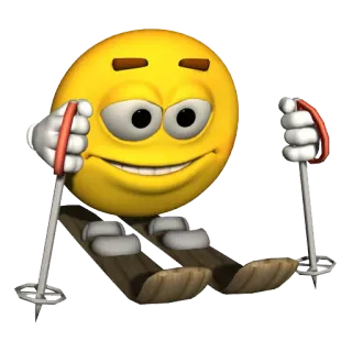 ⛷ Emoji, Sci, Inverno, Sport, Neve telegram sticker