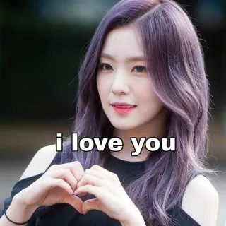 ❤ i love you 사랑, 하트, 소녀, 귀여운, 메시지, 애정 whatsapp sticker
