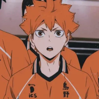 😳 Hinata Shoyo Haikyu!! ics Аниме, Манга, Haikyuu, Хината Шоё, Спорт, Волейбол telegram sticker