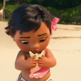 ☺️ Baby Moana Moana 漫画, 赤ちゃん, キャラクター, ディズニー, 可愛い, モアナ whatsapp sticker