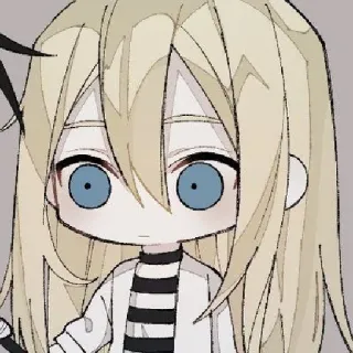 😳 anime, cartoon, cute, character, illustration, sticker telegram sticker