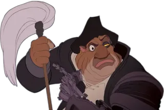 😤 John Silver Treasure Planet pirata, cyborg, disney, il pianeta del tesoro, personaggio telegram sticker