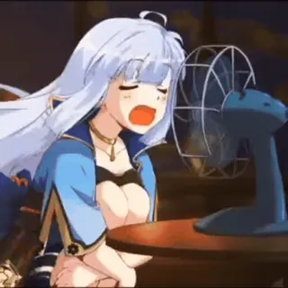 🪁 Anime, Chica, Fan, Expresión, Divertido, Lindo whatsapp sticker
