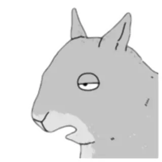 😒 esquilo, animal, desenho animado, engraçado, meme telegram sticker