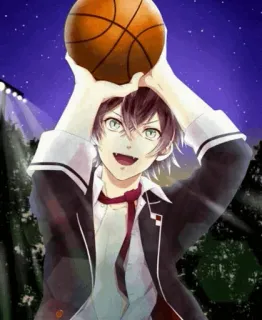 🍷 Anime, Bóng rổ, Ma cà rồng, Đồng phục học sinh, Thể thao, Manga telegram sticker