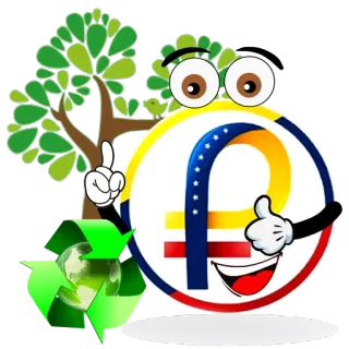 🌎 desenho animado, reciclagem, árvore, meio ambiente, terra, bandeira, Venezuela telegram sticker