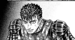 🖤 Guts Berserk manga, anime, swordsman, warrior, armor, berserk whatsapp sticker