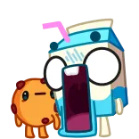 Cookie and Milky whatsapp stickers