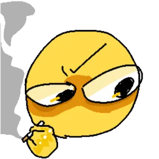 🤨 Emoji, Réflexion, Jaune, Visage, Expression telegram sticker