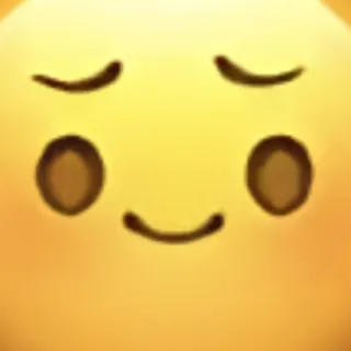😶 emoji, cute, yellow, face, happy telegram sticker