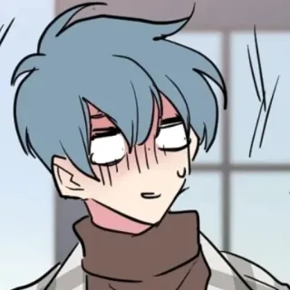 😧 卡通, 动漫, 人物, 疲惫, 脸, 表情 whatsapp sticker