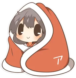 😊 ア Anime, Dễ thương, Kawaii, Chăn, Hoạt hình, Nhân vật telegram sticker