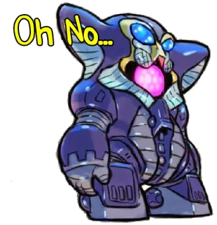 😰 Oh No... Roboter, Oh nein, Maschine, Cartoon, Ausdruck telegram sticker