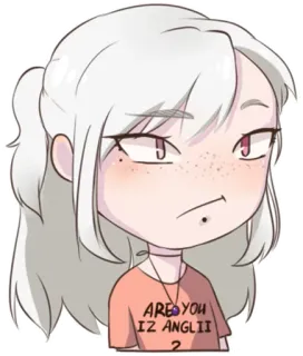 😕 ARE YOU IZ ANGLII 2 telegram sticker