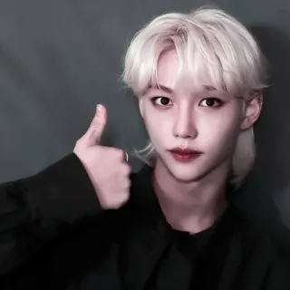 💌 Felix Felix, K-pop, ยกนิ้ว, ไอดอล, นักดนตรี telegram sticker