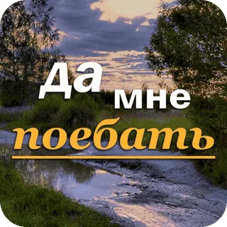 😌 Да мне поебать língua russa, ofensivo, frase, expressão telegram sticker