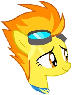 🙂 Spitfire My Little Pony: Friendship Is Magic pony, cartoon, animal, head, friendship, magic whatsapp sticker
