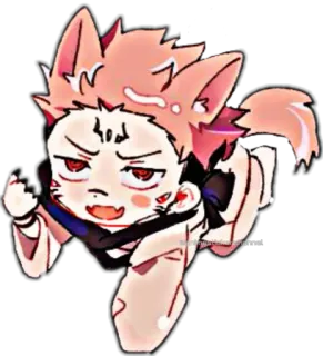 😏 Anime, Cartoon, Manga, Fanart, Chibi, Beleidigung telegram sticker