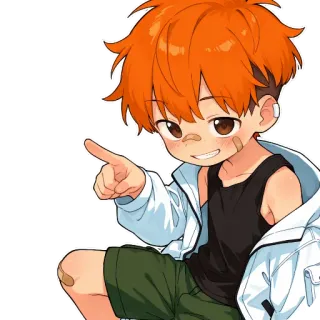👈 Hinata Shoyo Haikyuu telegram sticker