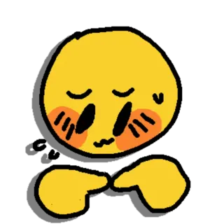 🌈 emoji, tímido, sonrojar, lindo telegram sticker
