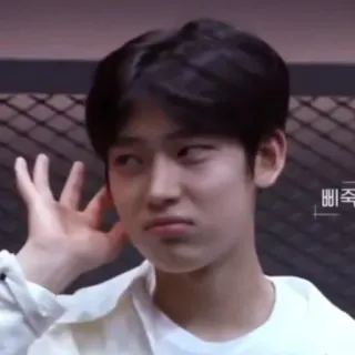 😦 삐죽 personne, homme, expression, visage, coréen whatsapp sticker