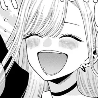 😄 Anime, Manga, Fille, Joyeux, Sourire, Personnage telegram sticker