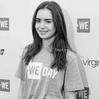 🥀 WE DAY we day, лили коллинз, знаменитость, актриса, we telegram sticker
