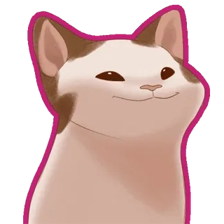 😼 cat, animal, cute, meme, happy, sticker telegram sticker