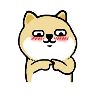 ☺️ 狗, 动物, 卡通, 可爱, 快乐 whatsapp sticker