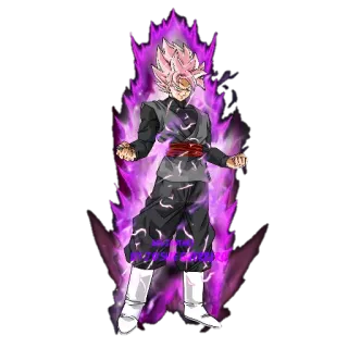 🤛 Goku Black Dragon Ball Anime, Dragon Ball, Super Saiyajin Rosé, Goku Black telegram sticker