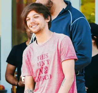 🍼 THIS AIN'T NO DISCO หลุยส์ ทอมลินสัน, One Direction, เพลง, ป๊อป, นักร้อง, เสื้อยืด, This Ain't No Disco telegram sticker
