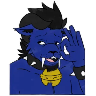👌 Furry, Cartoon, Weerwolf, Anthro, OC telegram sticker