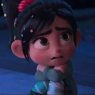 🦋 Vanellope von Schweetz Wreck-It Ralph Disney, cartoon, Vanellope, Wreck-It Ralph, movie character whatsapp sticker