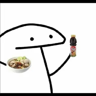🥗 flork, soup, food, drink, cartoon telegram sticker