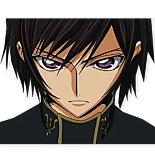 🙄 Lelouch Lamperouge Code Geass anime, character, lelouch, code geass telegram sticker