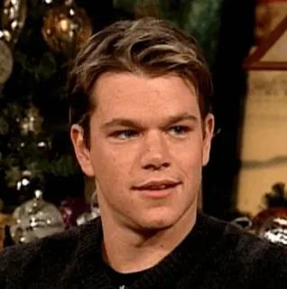 🥀 Matt Damon Matt Damon, actor, celebrity, portrait telegram sticker
