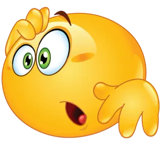 😯 emoji, confused, thinking, question, expression telegram sticker