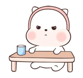 🍄 Dessin animé, Mignon, Ours, Animal, Kawaii telegram sticker