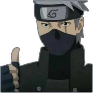 👍 Kakashi Naruto 카카시, 나루토, 애니메이션, 만화, 엄지척, 닌자 telegram sticker