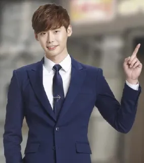 ☝️ Lee Jong-suk attore coreano, completo, indicare, celebrità telegram sticker