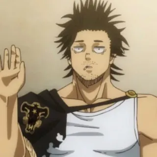🙋‍♂ Yami Sukehiro Black Clover Anime, Personaggio, Yami, Black Clover telegram sticker