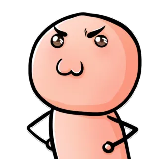 😠 Dibujo animado, Enojado, Meme, Divertido, Personaje, Expresión telegram sticker