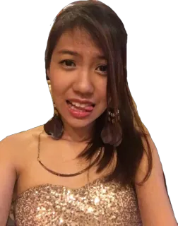 😆 mujer, selfie, retrato, lengua, brillante, persona telegram sticker