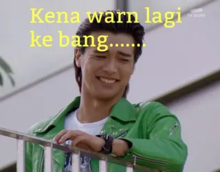 😆 Kena warn lagi ke bang...... whatsapp sticker