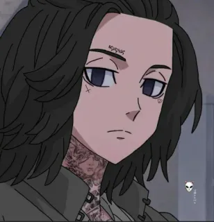 🖤 Аниме, Тату, Персонаж, Мужчина telegram sticker